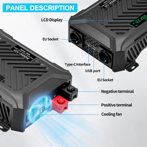 12V to 230V AC voltage converter