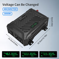 48V/60V/72V to 230V 3000W