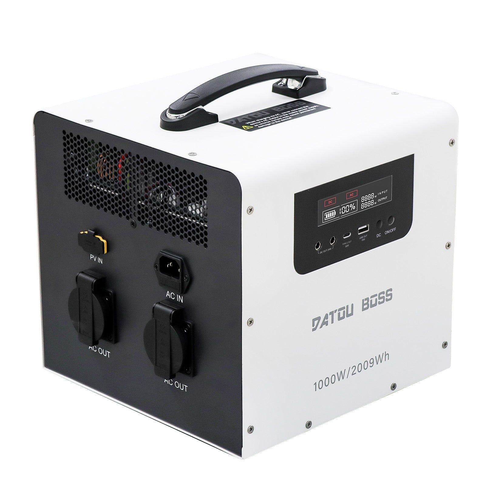 DATOUBOSS 1000W 2009Wh Portable Power Station for Home & RV – DATOUBOSS  Rechargeable Lifepo4 Batteries Voltage Converters Inverter