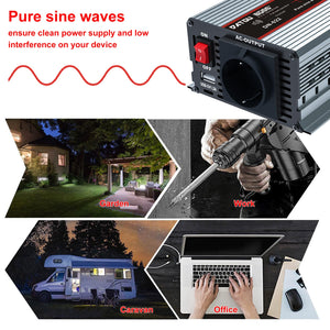 DATOUBOSS Pure Sine Wave Inverter: Clean power for Garden, Work, Caravan, and Office electronics