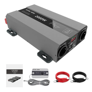 DATOUBOSS off-grid power inverter components, 2000W rated output for home backup or RV power upgrades