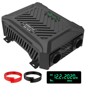 DATOUBOSS 2000W Pure Sine Wave Inverter, 12V to 230V AC Voltage Converter, Peak Power 4000W Peak Power, with Intelligent Detection System & LCD Display & 2 EU Socket - DATOUBOSS Rechargeable Lifepo4 Batteries Voltage Converters InverterSP-DT-PSWE2000W-12V-A-UA