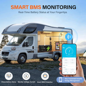 DATOUBOSS 24V 324Ah LiFePO4 Battery | 200A Smart BMS | Bluetooth & Low-Temp Protection | 15000 Cycles for RV, Solar - DATOUBOSSSP-DT-24324-A01-EU