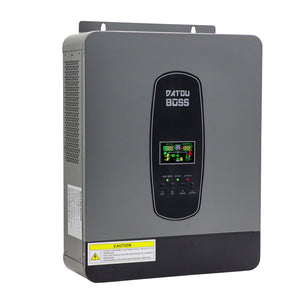DATOUBOSS 3000W Hybrid Inverter 24V, Hybrid Solar Inverter 24V Pure Sine Wave 24V DC to 220/230V AC, BMS Protection System, with 100A MPPT for Lead Acid and Lithium Batteries - DATOUBOSS Rechargeable Lifepo4 Batteries Voltage Converters InverterSP-LX-DT2430-24V-A-UA