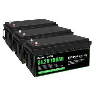DATOUBOSS 48V 100Ah LiFePO4 Lithium Battery with 200A BMS – Deep Cycle Battery for Golf Cart, RV, Solar Home System & DIY Applications - DATOUBOSS Rechargeable Lifepo4 Batteries Voltage Converters InverterSP-DT-51.2V100A-B01-US-3