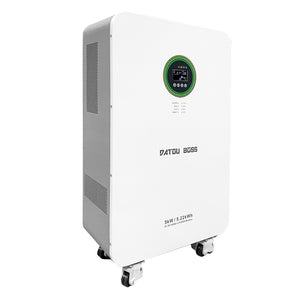 DATOUBOSS 48V 5000W Hybrid Inverter + 102Ah LiFePO4 Battery Portable Power Supply with LCD Touch Screen, Detachable, and Wheels, suitable for large - capacity solar energy storage systems/RVs/home energy storage systems - DATOUBOSS Rechargeable Lifepo4 Batteries Voltage Converters InverterSP-DT-5052-A-EU