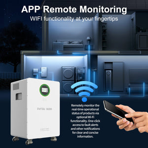 DATOUBOSS 48V 6200W Hybrid Inverter + 628Ah LiFePO4 Battery Portable Power Supply with LCD Touch Screen, Detachable, and Wheels, suitable for large - capacity solar energy storage systems/RVs/home energy storage systems - DATOUBOSS Rechargeable Lifepo4 Batteries Voltage Converters InverterSP-DT-JC-6232-A-EU