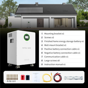 DATOUBOSS 48V 6200W Hybrid Inverter + 628Ah LiFePO4 Battery Portable Power Supply with LCD Touch Screen, Detachable, and Wheels, suitable for large - capacity solar energy storage systems/RVs/home energy storage systems - DATOUBOSS Rechargeable Lifepo4 Batteries Voltage Converters InverterSP-DT-JC-6232-A-EU