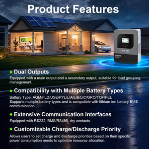 DATOUBOSS 48V 6200W Solar Hybrid Inverter, 230V AC Output, IP54 Dust and Water Protection, 120A MPPT, 8500W Maximum PV Input, Battery-Free Operation, BMS Protection, Compatible with WiFi 04 - DATOUBOSSSP-DT-4862FL-01-EU