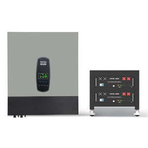 DATOUBOSS home solar storage kit: Hybrid inverter and 10.24kWh system with two 51.2V 100Ah rack batteries