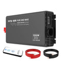 DATOUBOSS 2000W Pure Sine Wave Inverter, 24V to 230V AC Voltage Converter, Peak Power 4000W with 1 EU Plug, LCD Display and Radio Remote Control for Trucks, Motorhomes, Home, Camping, Household