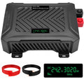 DATOUBOSS Universal Double Voltage Converter 1500W/3000W Pure Sine Wave Inverter, 12V/24V to 230V AC Voltage Converter, Peak Power 3000W/6000W Peak Power, with Intelligent Detection System & LCD Display & 2 EU Socket