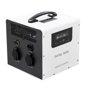 DATOUBOSS 1000W 2009Wh 230V Pure Sine Wave Portable Power Station with 550W MPPT, UPS Backup, 30W Type - C & 18W QC USB for Home Backup, RV & Camping - DATOUBOSS Rechargeable Lifepo4 Batteries Voltage Converters InverterSP-DT-JC-1020-A-EU