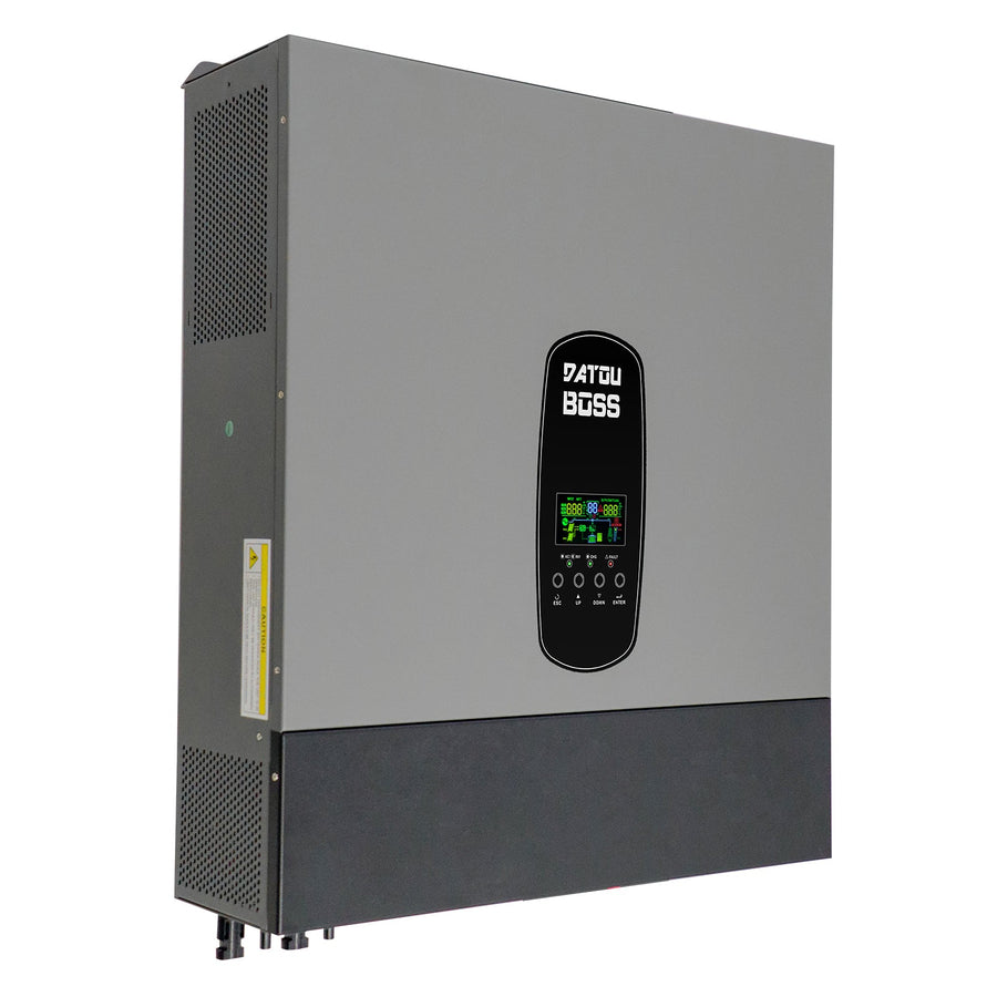 DATOUBOSS 11KW Hybrid Inverter 48V, Hybrid Solar Inverter On Grid, Supports Battery-Free Operation, 48V DC to 220/230V AC, BMS Protection System, with 150A MPPT for 48V, 27A PV Input, with Lightning Protection(Compatible with WiFi 04)