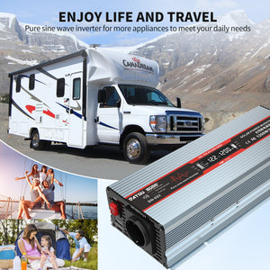 DATOUBOSS 1200W PSW Inverter for off-grid living. Reliable power for RV, boat, and camping during travel