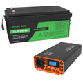 DATOUBOSS 12V 300Ah LiFePO4 Battery with 200A BMS + 2000W Pure Sine Wave Inverter 12V to 230V, 4000W Peak, EU Socket, LCD Display, USB & Type - C, for RV, Home, Truck & Off - Grid Solar System - DATOUBOSS Rechargeable Lifepo4 Batteries Voltage Converters InverterSP-DT-PSW2000W-12V-12V300A-A01-EU