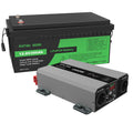 DATOUBOSS 12V 300Ah LiFePO4 Lithium Battery with 200A BMS + 1500W Pure Sine Wave Inverter 12V to 230V AC, 3000W Peak, EU Socket, LED Display, USB - C, Multi - Protection for Camping, Marine, Emergency Backup & Outdoor Power Supply - DATOUBOSS Rechargeable Lifepo4 Batteries Voltage Converters InverterSP-DT-SAK1500W-12V-12V300A-A01-EU