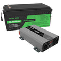 DATOUBOSS 12V 300Ah LiFePO4 Lithium Battery with 200A BMS + 2000W Pure Sine Wave Inverter 12V to 230V AC, 4000W Peak, EU Sockets, USB & USB - C, Solar Deep Cycle Power System for RV, Car, Caravan & Off - Grid Home - DATOUBOSS Rechargeable Lifepo4 Batteries Voltage Converters InverterSP-DT-SAK2000W-12V-12V300A-A01-EU