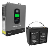 DATOUBOSS 12VDC–230VAC 1800W 1.28kWh 100Ah Power Kit, Hybrid Inverter with Built-in MPPT Controller & 12V 100Ah LiFePO4 Battery, Smart BMS Protection, for RV & Home Backup - DATOUBOSSSP-DT-12V100A-S01-1218M-EU