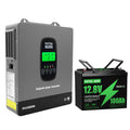 DATOUBOSS 12VDC–230VAC 1800W 1.28kWh 100Ah Power Kit, Hybrid Inverter with Built - in MPPT Controller & 12V 100Ah LiFePO4 Battery Smart BMS Protection Ideal for Off - Grid Cabins, Outdoor Adventures, RVs, and Overlanding Vehicles - DATOUBOSS Rechargeable Lifepo4 Batteries Voltage Converters InverterSP-DT-1218M-12V100A-B-EU