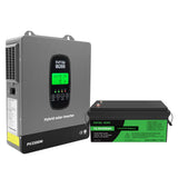 DATOUBOSS 12VDC–230VAC 1800W 200Ah Power Kit Hybrid Inverter with Built - in MPPT Controller & 12V 200Ah LiFePO4 Battery Smart BMS Protection High Efficiency for Home Energy Storage RV Outdoor Camping Off - Grid Cabin Backup Power System - DATOUBOSS Rechargeable Lifepo4 Batteries Voltage Converters InverterSP-DT-1218M-12V200A-A-EU