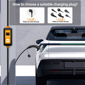 DATOUBOSS 16A 3.5KW Portable EV Charger Type 2 with Schuko Plug | 8-16A Adjustable, IP66 Waterproof Mobile Charging Station for IEC 62196-2 EVs - DATOUBOSSSP-EVCDQ16A3.5KW-01-EU