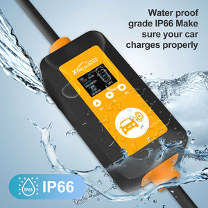 DATOUBOSS 16A 3.5KW Portable EV Charger Type 2 with Schuko Plug | 8-16A Adjustable, IP66 Waterproof Mobile Charging Station for IEC 62196-2 EVs - DATOUBOSSSP-EVCDQ16A3.5KW-01-EU
