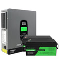 DATOUBOSS 24V 3.3kW 7.68kWh Solar Home Storage Backup Off Grid Kit 300Ah LiFePO4 (2x12V300Ah) + 3300W Hybrid Inverter 150A MPPT Pure Sine Wave, 24V DC to 220/230V AC, BMS Protection System, for RV Solar Home System - DATOUBOSS Rechargeable Lifepo4 Batteries Voltage Converters InverterSP-DT-2433M-12V300A-A-EU