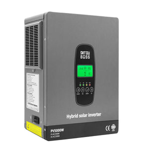 DATOUBOSS 3300W Hybrid Inverter 24V, Hybrid Solar Inverter On Grid, Supports Battery - Free Operation, 24V DC to 220/230V AC, BMS Protection System, with 150A MPPT for 24V Batteries - DATOUBOSS Rechargeable Lifepo4 Batteries Voltage Converters InverterSP-DT-2433M-A-UA