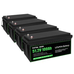DATOUBOSS 48V 100Ah LiFePO4 Lithium Battery with 200A BMS – Deep Cycle Battery for Golf Cart, RV, Solar Home System & DIY Applications - DATOUBOSS Rechargeable Lifepo4 Batteries Voltage Converters InverterSP-DT-51.2V100A-B01-US-4