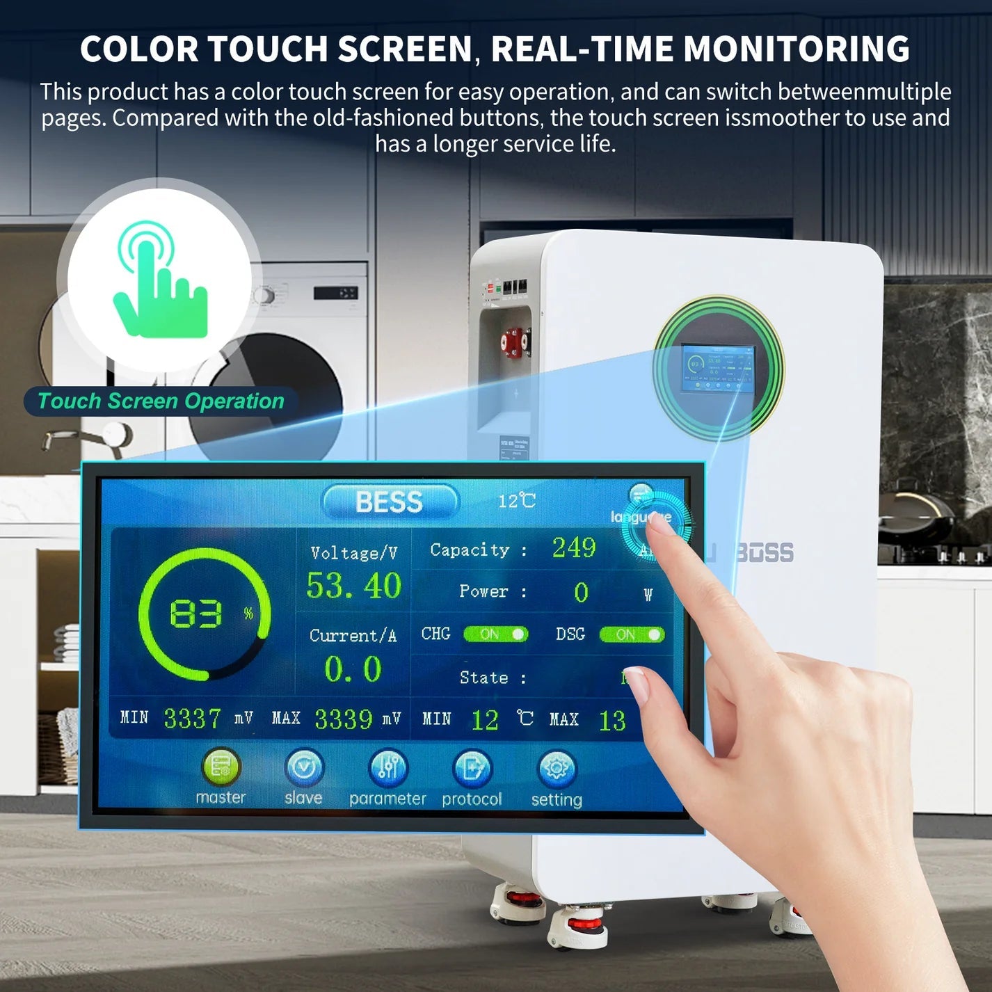 DATOUBOSS 48V 11kW 16kWh Solar Home Storage Backup Off Grid Kit 314Ah LiFePO4 (with 210A BMS) + 11kW Hybrid Inverter 150A MPPT, 27A PV Input，for High - Capacity Solar Storage, RV, and Home Energy Systems - DATOUBOSS Rechargeable Lifepo4 Batteries Voltage Converters InverterSP-LX-DT4811B-48V-48314-C-EU