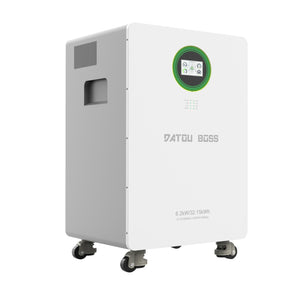 DATOUBOSS 48V 6200W Hybrid Inverter + 628Ah LiFePO4 Battery Portable Power Supply with LCD Touch Screen, Detachable, and Wheels, suitable for large - capacity solar energy storage systems/RVs/home energy storage systems - DATOUBOSS Rechargeable Lifepo4 Batteries Voltage Converters InverterSP-DT-JC-6232-A-EU