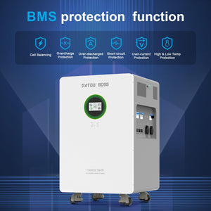 DATOUBOSS 48V 6200W Hybrid Inverter + 628Ah LiFePO4 Battery Portable Power Supply with LCD Touch Screen, Detachable, and Wheels, suitable for large - capacity solar energy storage systems/RVs/home energy storage systems - DATOUBOSS Rechargeable Lifepo4 Batteries Voltage Converters InverterSP-DT-JC-6232-A-EU