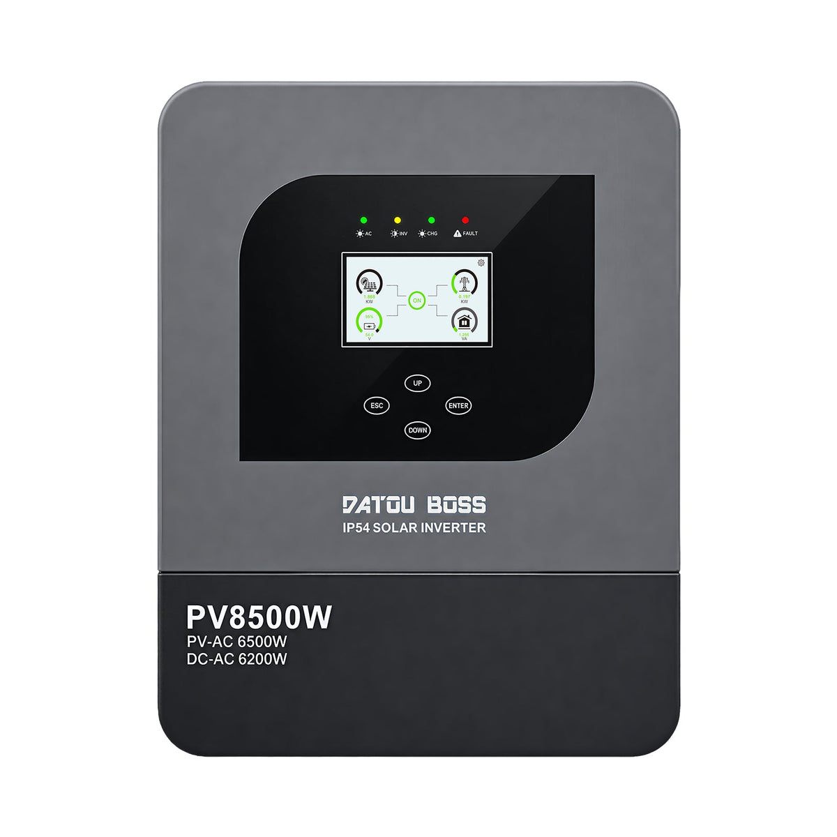 DATOUBOSS 48V 6200W Solar Hybrid Inverter, 230V AC Output, IP54 Dust and Water Protection, 120A MPPT, 8500W Maximum PV Input, Battery-Free Operation, BMS Protection, Compatible with WiFi 04 - DATOUBOSSSP-DT-4862FL-01-EU