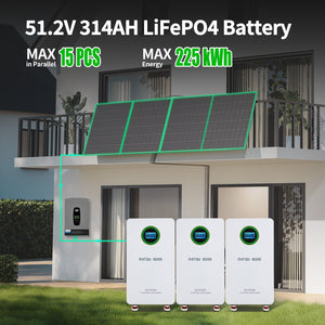 DATOU BOSS 51.2V 314Ah LiFePO4 battery, supports 15 units in parallel up to 225kWh