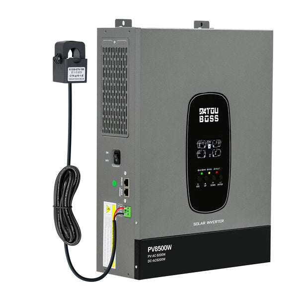 DATOUBOSS 6200W Solar Hybrid Inverter 48VDC to 230VAC, 120A MPPT, 8500W PV Input, Battery - Free Operation, BMS Protection, 27A PV Input, Lightning & Anti - Backflow Protection, Off - Grid & Grid - Connected Compatible (Compatible with WiFi 04) - DATOUBOSS Rechargeable Lifepo4 Batteries Voltage Converters InverterSP-DT-4862SQ-A-EU