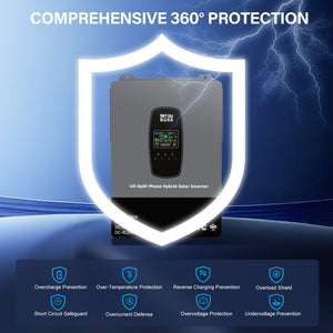 DATOUBOSS 6200W Solar Hybrid Inverter 48VDC to 230VAC, 120A MPPT, 8500W PV Input, Battery - Free Operation, BMS Protection, 27A PV Input, Lightning & Anti - Backflow Protection, Off - Grid & Grid - Connected Compatible(Compatible with WiFi 04) - DATOUBOSS Rechargeable Lifepo4 Batteries Voltage Converters InverterSP-DT-4862S-A-EU
