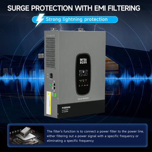 DATOUBOSS 6200W Solar Hybrid Inverter 48VDC to 230VAC, 120A MPPT, 8500W PV Input, Battery - Free Operation, BMS Protection, 27A PV Input, Lightning & Anti - Backflow Protection, Off - Grid & Grid - Connected Compatible(Compatible with WiFi 04) - DATOUBOSS Rechargeable Lifepo4 Batteries Voltage Converters InverterSP-DT-4862S-A-EU