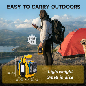 DATOUBOSS Dual Large - Capacity Battery Slots 500W Inverter, Supports 10000mAh+ Any Capacity Lithium Batteries, Dual Slot 8 - 15 Hours Runtime! Dual Type - C 18W×2 + USB 5V2A + Swappable UK AC Outlet, with 500lm Floodlight（Battery pack not included） - DATOUBOSS Rechargeable Lifepo4 Batteries Voltage Converters InverterSP-B25-DT-DAC500W-A-EU