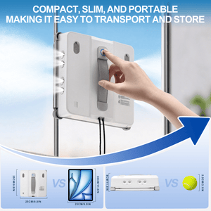 DATOUBOSS Smart Window Cleaning Robot with App & Remote Control, 200ml Water Tank, Powerful Suction, AI Navigation, Ultrasonic Dual Spray System for Glass, Mirrors & Tiles - DATOUBOSSSP-B29-DT-W54D-A-EU